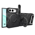 Cover HÍBRIDO negro para iPhone Duo con soporte magnético y protector de cámara, a la venta en Smart Fix Ponce