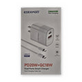 Cargador de pared doble USB-C 20W ESEEKGO, a la venta en Smart Fix Ponce