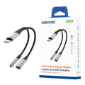 Adaptador auxiliar y conector tipo-c + Cargador
