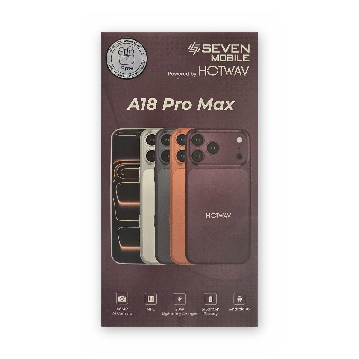 Caja del HOTWAV A18 Pro Max 128GB 4GB RAM