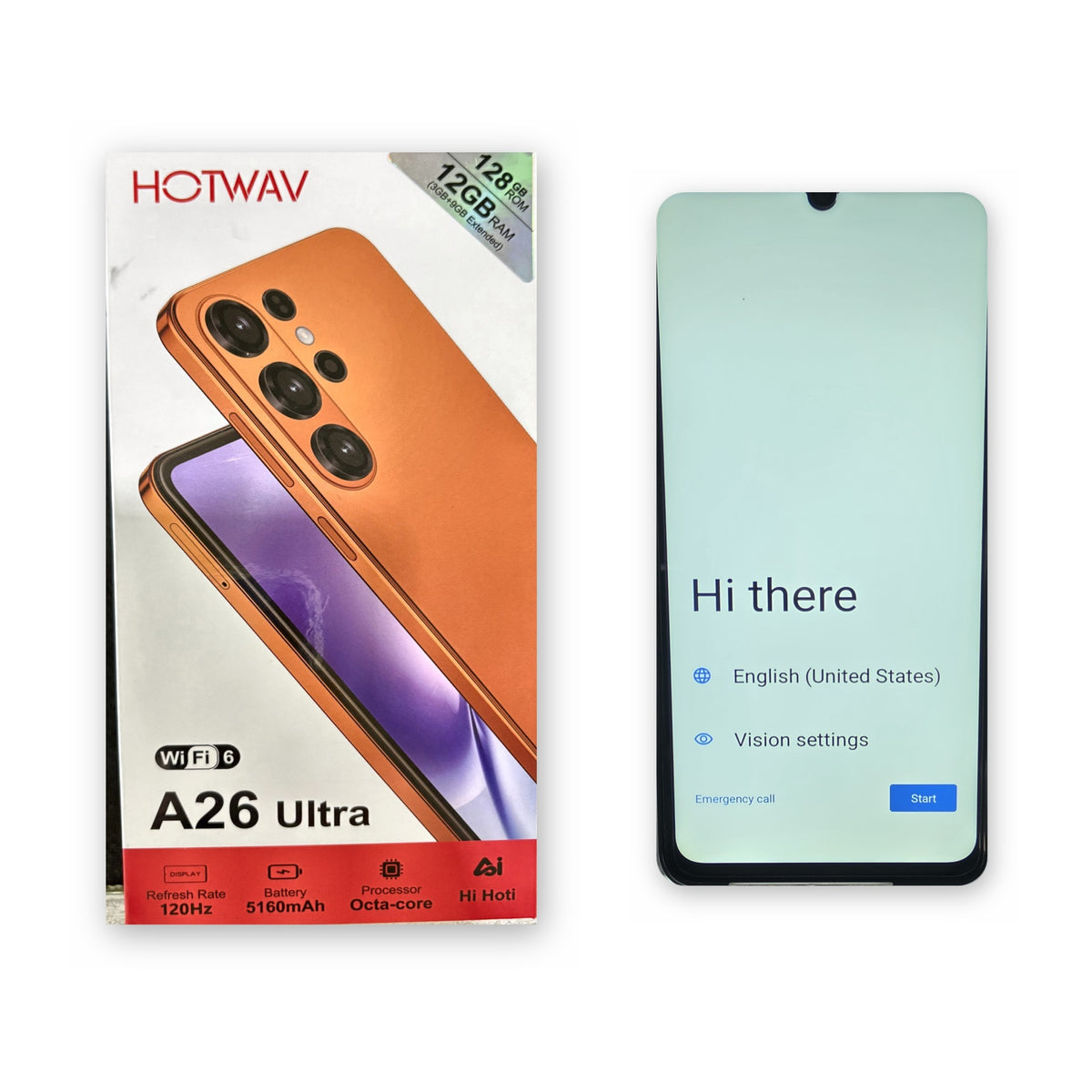 HOTWAV A26 Ultra 128GB 4GB RAM con su caja, a la venta en Smart Fix Ponce