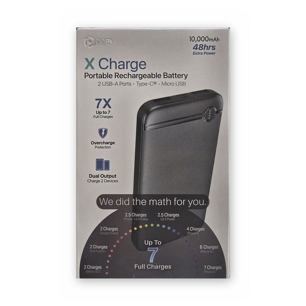 Power bank POM de 10,000 mAh con cable integrado, a la venta en Smart Fix Ponce